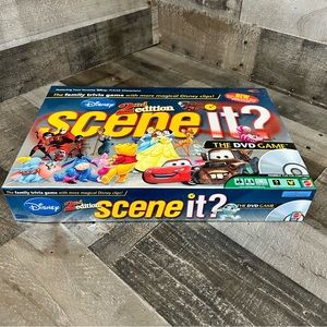 DISNEY SCENE IT 2ND EDITION DVD GAME BOARD GAME 100% COMPLETE MATTEL 2007